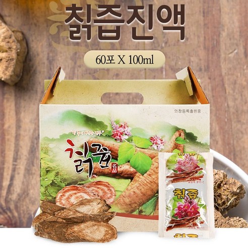 칡즙 100mlx60포 국내산 칡뿌리(갈근) 좋은원료로 깊은 맛을 낸 칡즙 (한방건강마을), 100ml