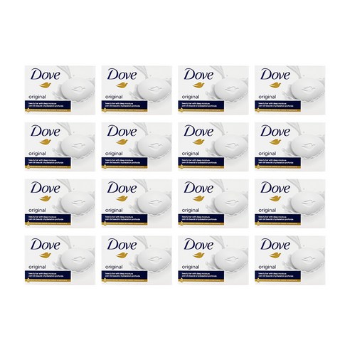 도브 오리지날 비누 바 106g 16개입 Dove Original Soap Bars, 16개