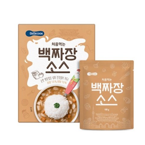 베베쿡 처음먹는 덮밥 소스, 백짜장맛, 200g, 1개