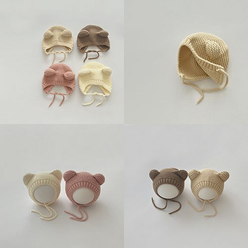 우리 아기 첫 가을, 사랑스러움 한 스푼 더하기: 곰돌이 니트 보넷 이야기 곰니트