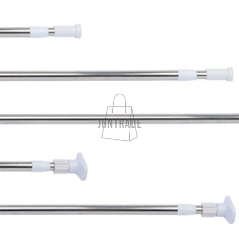 길이조절 커튼걸이 샤워커튼봉 커튼압축봉, 원형140~260cm, 1개