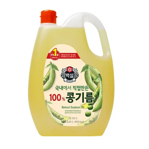 백설 콩기름, 1.5L, 2개