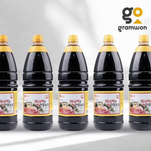 와사비용 회간장 1.8LX6팩 우리승진 간장 회 소스 와사비간장 스시, 1.8L, 6개