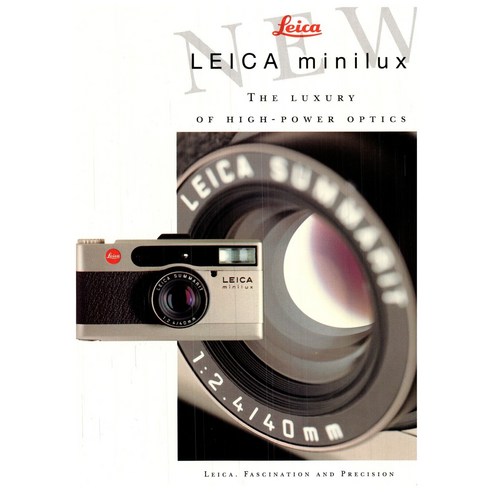 라이카 미니룩스, 아날로그 감성을 담다: 지금 바로 특별한 혜택으로!