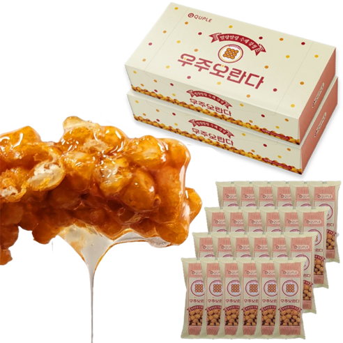 우주오란다 말랑말랑 플레인 강정, 30g, 24개
