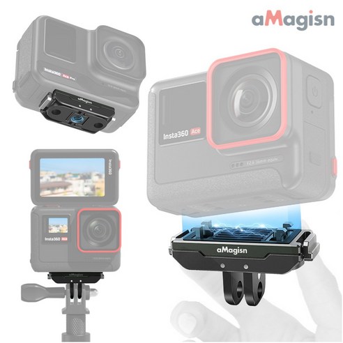 인스타360 에이스 프로 퀵릴리즈 마운트 클립 메탈 플레이트 aMagisn, 고급형 퀵릴리즈, 1개, n1265 인스타360 에이스&프로 겸용