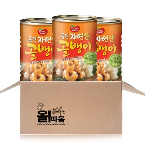 동원 자연산 골뱅이, 400g, 3개