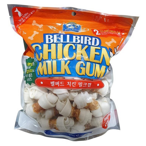 벨버드 치킨 밀크껌 스몰사이즈 - 1kg, 치킨밀크, 1개