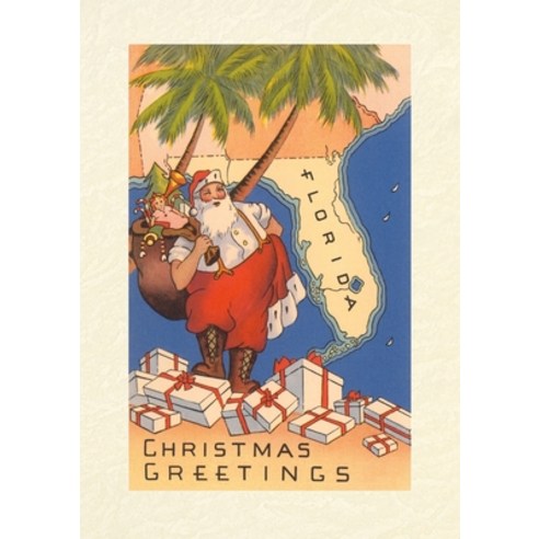 (영문도서) Vintage Lined Notebook Christmas Greetings from Florida Paperback, Found Image Press, English, 9798385410972