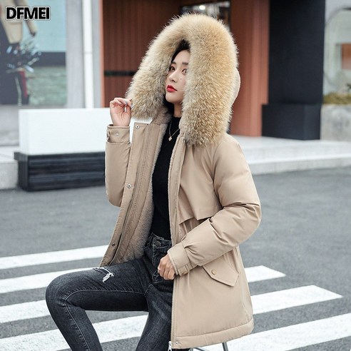 DFMEI 패딩 패딩 덧댐 따뜻한 패딩 점퍼