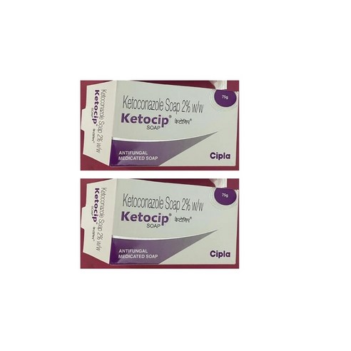 Ketocip Soap For Antifungal and Skin Irritation 75 g Pack of 2 ( 75g X 2 ), 2개