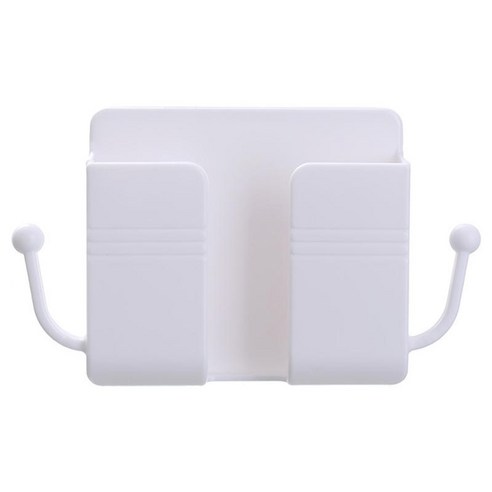 원격 제어 편지지 홈 충전 랙에 대한 범용 벽 마운트 전화 홀더 브래킷, 10x9.5x3cm, 플라스틱, 하얀