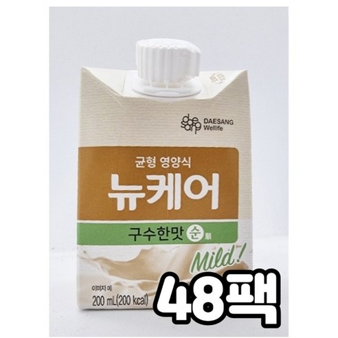 대상웰라이프 뉴케어 구수한맛, 48개, 200ml 당뇨뉴케어 대상웰라이프 뉴케어 구수한맛, 48개, 200ml 당뇨뉴케어