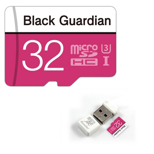 블랙가디언 자동차 블랙박스메모리카드 16G 32G 64G 128G 마이크로SD MLC, 32GB+USB리더기