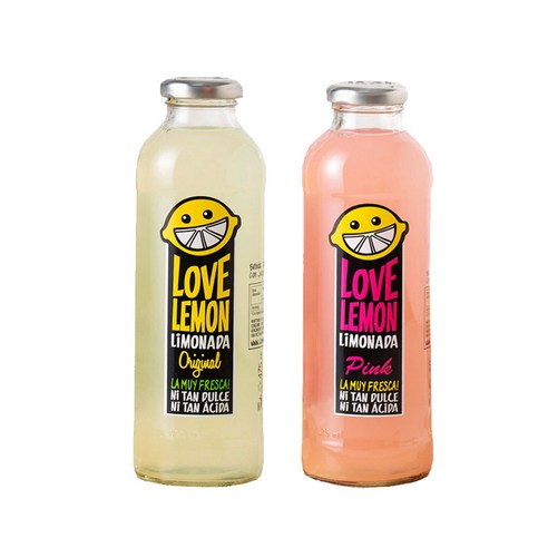 러브 475ml 레모네이드 3병+핑크 레모네이드 3병 총6병
