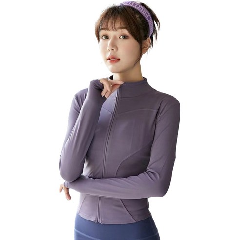 빌리즈빈 여름 봄 가을 운동 요가복 집업 자켓 E01