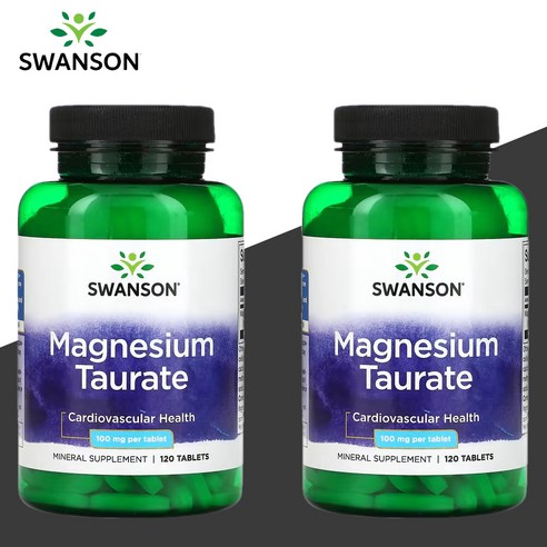 스완슨 Swanson 마그네슘 타우레이트 Magnesium Taurate 120정 2개