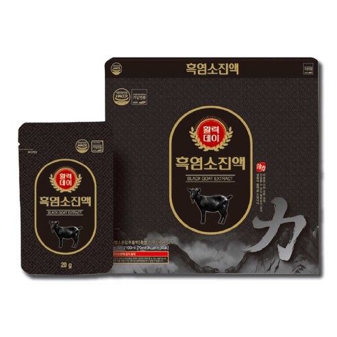 활력데이 흑염소 진액 70ml30포 흑염소 국산