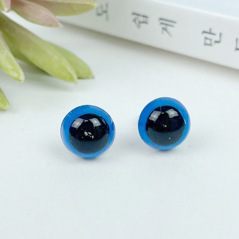 헤세드 나사형 컬러 인형눈 마크라메재료 (10개), 블루 10mm