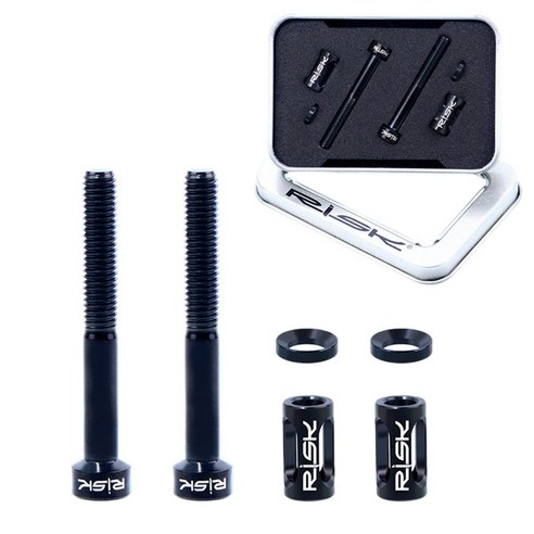 위험 M5x40mm 티타늄 합금 자전거 컴퓨터 홀더 나사는 나사 세트 자전거 확장 브라켓 볼트 줄기 고정 익 스텐 디드 (블랙), {"색상":"보여진 바와 같이"}, {"크기":"하나"}