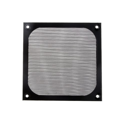 12cm 팬 PC 케이스 커버 컴퓨터 게임 CPU 청소 블랙, 120mm * 120mm * 2mm, 알루미늄 합금