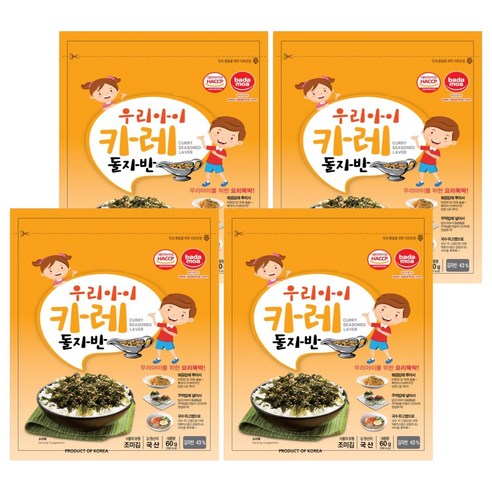 바다모아 카레 돌자반볶음 60g 4개 식사 한식 즉석요리 정식 분식 외식 - 빵/과자메이커 | 쿠팡