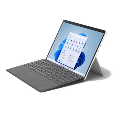 마이크로소프트 2022 Surface Pro8 13 + 플래티넘 타입커버, 8PQ-00014(Surface Pro), WIN11 Home, 8GB, 256GB, 코어i5 11세대, 플래티넘(Surface Pro8 타입커버)