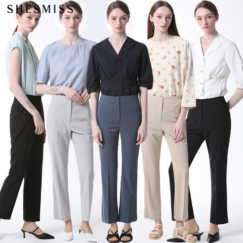 쉬즈미스 [쉬즈미스] 품격있는 솔리드 슬림 슬랙스