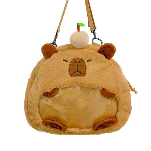 카피바라 백팩 털가방 투명 파우치 퍼가방 인형 가방