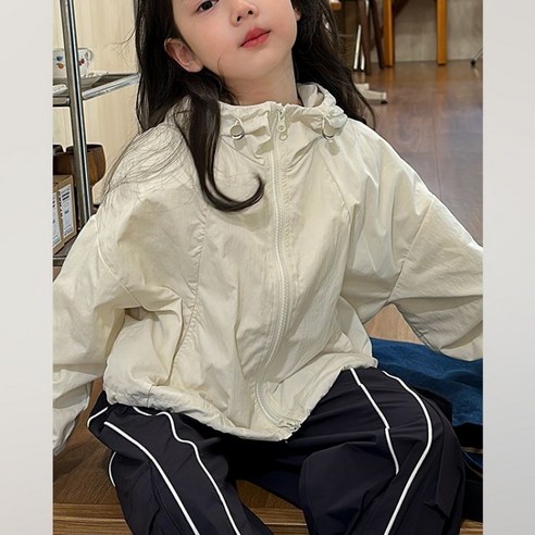Toruva아동 여아 여름 얇은 외투 캐주얼 루즈핏 디자인14세 이상
