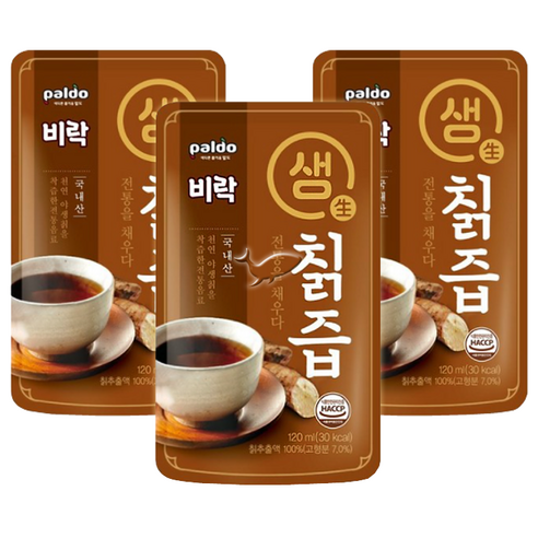 팔도 비락 생칡즙, 20개, 120ml