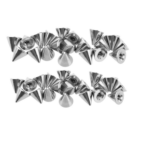40PCS 교체 공 스파이크 바디 쥬얼리 피어싱 바벨 부품 나사