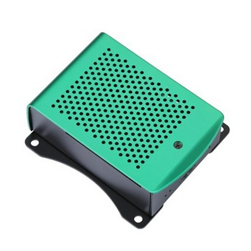 THE WAROOM SHOP Raspberry Pi4 경량용 컴퓨터 케이스 보호 쉘, 9.5x8.5x3.5cm, 녹색, 알루미늄 합금
