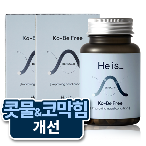 히이즈 코-비프리 콧물&코막힘 개선, 60정, 2개
