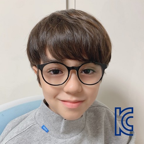 더브릴레 KC인증 블루라이트 차단 안경 어린이 키즈 주니어 청광 PC 컴퓨터 국산 뿔테 초등학생 안경테