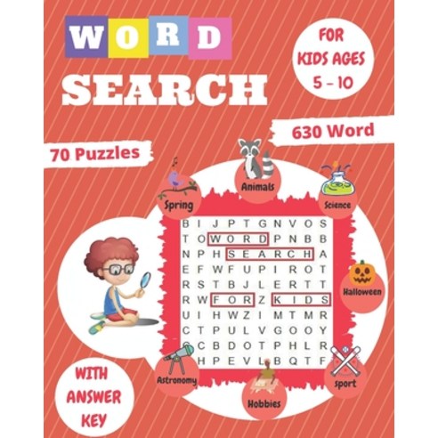 word search for kids ages 5-10: 70 Large Print Kids Word Find Puzzles Search & Find Word Puzzles ... Paperback, Independently Published