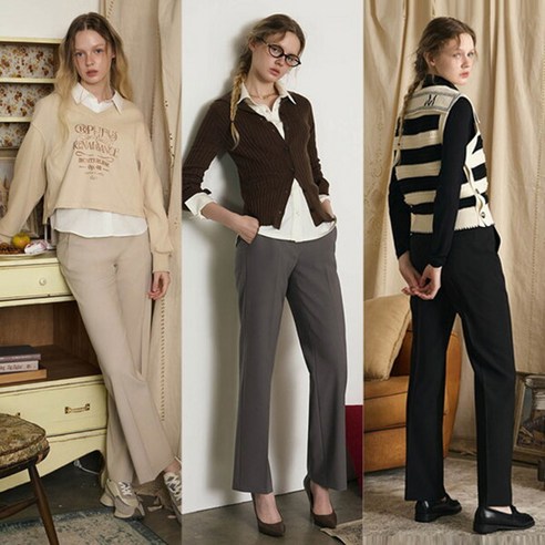 [론칭가 69 900원] 밀라 24 FW 어텀 시그니처 팬츠 3종 rpt6799