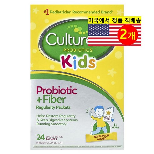 Culturelle 프로바이오틱 + 섬유소 레귤러리티 팩 만 1세 이상 24회분 개별 포장