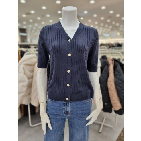 더아이잗 브이넥 골지 가디건 IP3N1CD881NV10