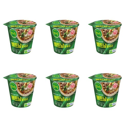 오뚜기 컵누들 베트남 쌀국수 47g x 6개
