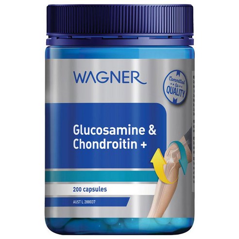 Wagner Glucosamine & Chondroitin + 200 Capsules, 1개, 200캡슐, 200개