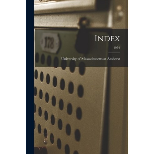 (영문도서) Index; 1954 Paperback, Legare Street Press, English, 9781014556905