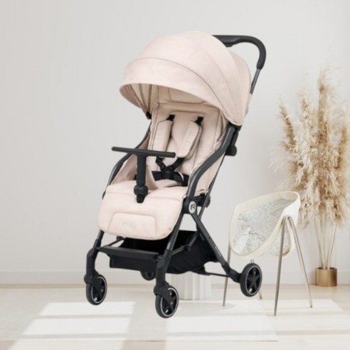 리안 그램플러스 기내반입형 휴대용 유모차, 바닐라 베이지