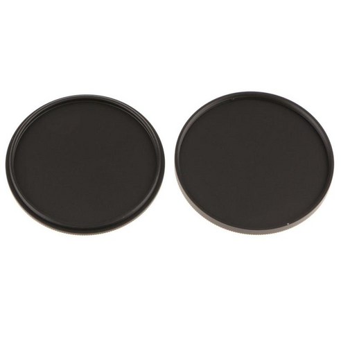 금속 UV CPL ND IR 필터 케이스 보호 박스 렌즈 커버 스택 보관 캡, 55mm, 블랙, 설명