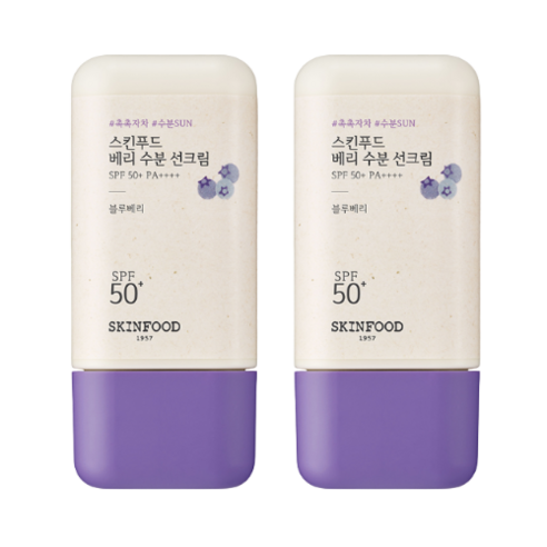 스킨푸드 베리 수분 선크림 SPF50+ PA++++ 50ml, 2개