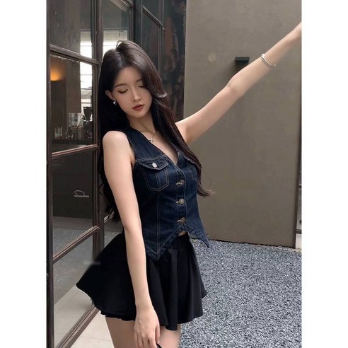 일상룩 데님 세트 데이트 투피스 스타일 봄
