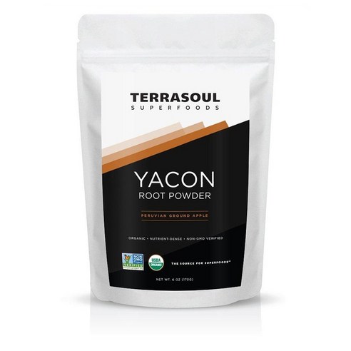 Terrasoul Superfoods YACON ROOT 테라소울 슈퍼푸드 야콘 뿌리 가루 분말 파우더 170g, 1세트, 이미지참조