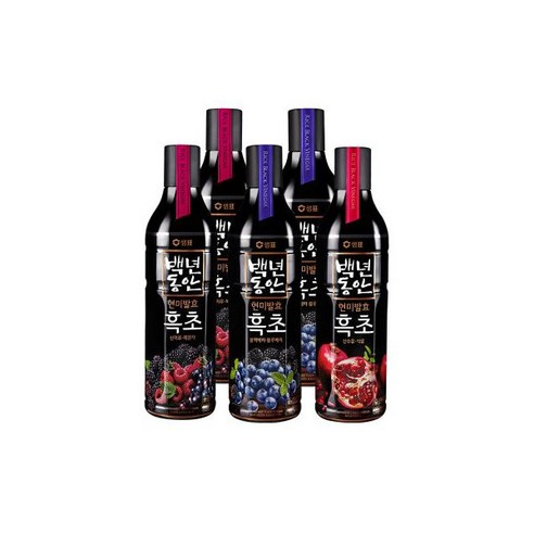 백년동안 흑초 900ml 5병 /복분자2+블루베리2+석류1, 백년동안 흑초 900ml 5병 /복분자2+블루베리2+석