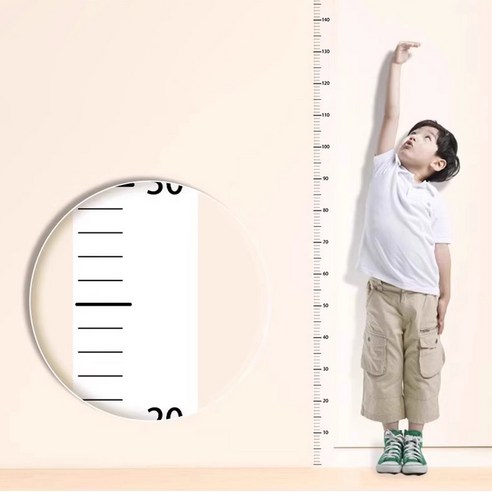 투명 키재기 스티커로 아이의 성장, 인테리어 손상 없이 깔끔하게 기록하세요!
