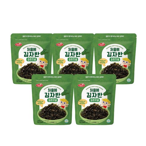 베베스트 처음에 김자반 - 오리지널, 25g, 5개